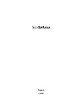 Referāts 'Smēkēšana', 1.