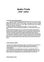 Konspekts 'Gunāra Priedes lugas "Zilā" analīze/ konspekts', 1.