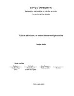 Konspekts 'Fiziskās aktivitātes, to nozīme bērna veselīgā attīstībā', 1.