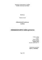 Referāts 'Administratīvā akta process', 1.