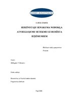 Referāts 'Iedzīvotāju ienākuma nodokļa atvieglojumu ietekme uz budžeta ieņēmumiem', 1.