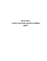 Referāts 'Aprites ekonomika pasaulē un Baltijas valstīs', 1.
