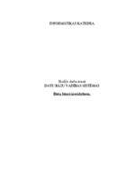 Konspekts 'Datu bāzes izveidošana', 1.