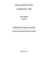 Eseja 'Konfliksituācijas analīze', 1.