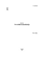 Referāts 'Neverbālā komunikācija', 1.