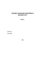 Konspekts 'Ziemeļvidzemes biosfēras rezervāts', 1.