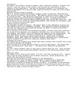 Eseja 'Regression Analysis Paper ', 1.