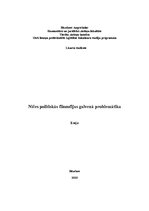 Eseja 'Nīčes politiskās filosofijas galvenā problemātika', 1.