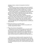 Eseja 'Questions about Successful Silent People', 2.