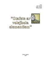 Konspekts 'Stafete ar volejbola elementiem', 1.