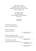 Prakses atskaite 'Prakses atskaite Talsu VID', 1.