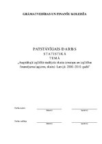 Referāts 'Augstākajā izglītībā studējošo skaita izmaiņas un izglītības finansējums (apjoms', 1.