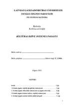 Referāts 'Kultūras dzīve Svitenes pagastā', 1.