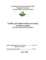 Referāts 'Laulību struktūras analīze', 1.