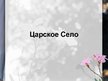Prezentācija 'Царское Село', 1.