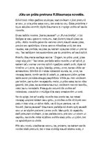 Eseja 'Pārspriedums par jūtu un prāta pretrunu Rūdolfa Blaumaņa novelēs', 1.