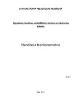 Paraugs 'Handbola treniņnometne', 1.