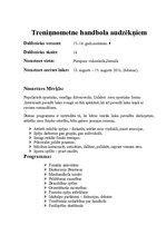 Paraugs 'Handbola treniņnometne', 2.