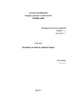 Referāts 'Glosofobija (bailes no publiskas uzstāšanās), tās cēloņi un palīdzības iespējas', 1.