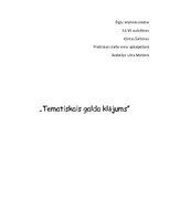 Konspekts 'Tematiskais galda klājums - Lieldienas', 1.