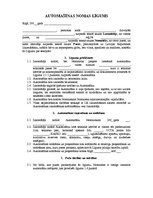 Paraugs 'Automašīnas nomas līgums', 1.