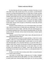 Eseja 'Kultūru sadursmes Eiropā', 1.