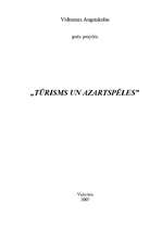 Referāts 'Tūrisms un azartspēles', 1.