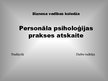 Prezentācija 'Personāla psiholoģijas prakses atskaite', 1.