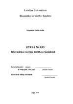 Referāts 'Informācijas sistēmu drošība organizācijā', 1.