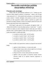 Referāts 'Personāla motivācijas politika Aizsardzības ministrijā', 1.