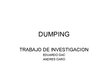 Prezentācija 'Dumping. Trabajo de investigación', 1.
