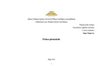 Prakses atskaite 'Prakse pirmsskolā', 1.