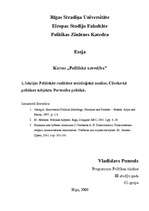 Eseja 'Politiskās realitātes socioloģiskā analīze. Cilvēks kā politikas subjekts. Perso', 1.