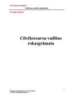 Referāts 'Cilvēkresursu vadības rokasgrāmata', 1.