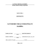 Referāts 'Satversmes tiesas struktūra un darbība', 1.