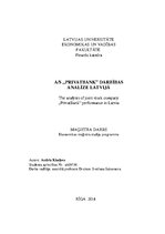 Diplomdarbs 'AS "PrivatBank" darbības analīze Latvijā', 1.