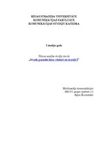 Eseja 'Filma "Šī brīnšķīgā dzīve"', 1.