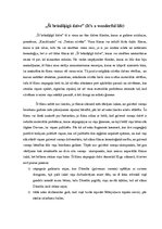 Eseja 'Filma "Šī brīnšķīgā dzīve"', 3.