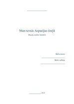 Referāts 'Man tuvais Aspazijas dzejā. Dzejoļu analīze', 1.