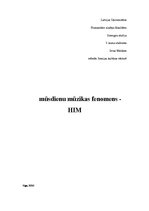 Referāts 'Mūsdienu mūzikas fenomens - grupa "HIM"', 1.
