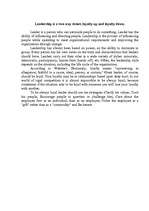 Eseja 'Leadership is a Two-way Street - Loyalty Ap and Loyalty Down', 1.