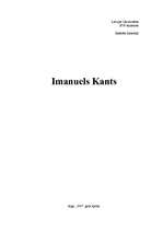 Referāts 'Imanuels Kants', 1.