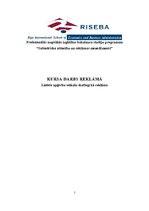 Referāts 'Lietoto apģērbu veikalu skatlogi kā reklāma', 1.