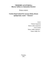 Prakses atskaite 'Prakses atskaite SIA "Nordea banka" klientu apkalpošanas centrā', 1.