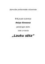 Konspekts 'Lauku sēta', 7.