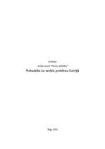 Referāts 'Nabadzība kā sociāla problēma Latvijā', 1.