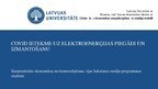 Prezentācija 'Covid ietekme uz elektroenerģijas piegādi un izmantošanu', 1.