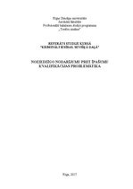Referāts 'Noziedzīgo nodarījumu pret īpašumu kvalifikācijas problemātika', 1.