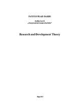 Eseja 'Zinātnes un attīstības teorija', 1.