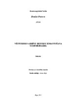 Referāts 'Vēsturisko arhīvu resursu izmantošana uzņēmējdarbībā', 1.